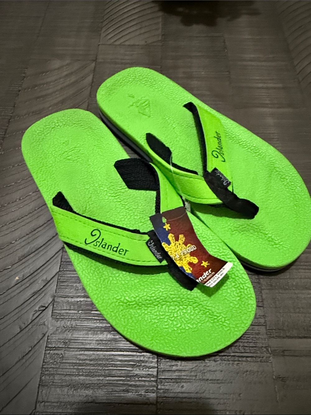 Islander Flip Flops Philippines Kids Size 4 (big kid) Slippers Green